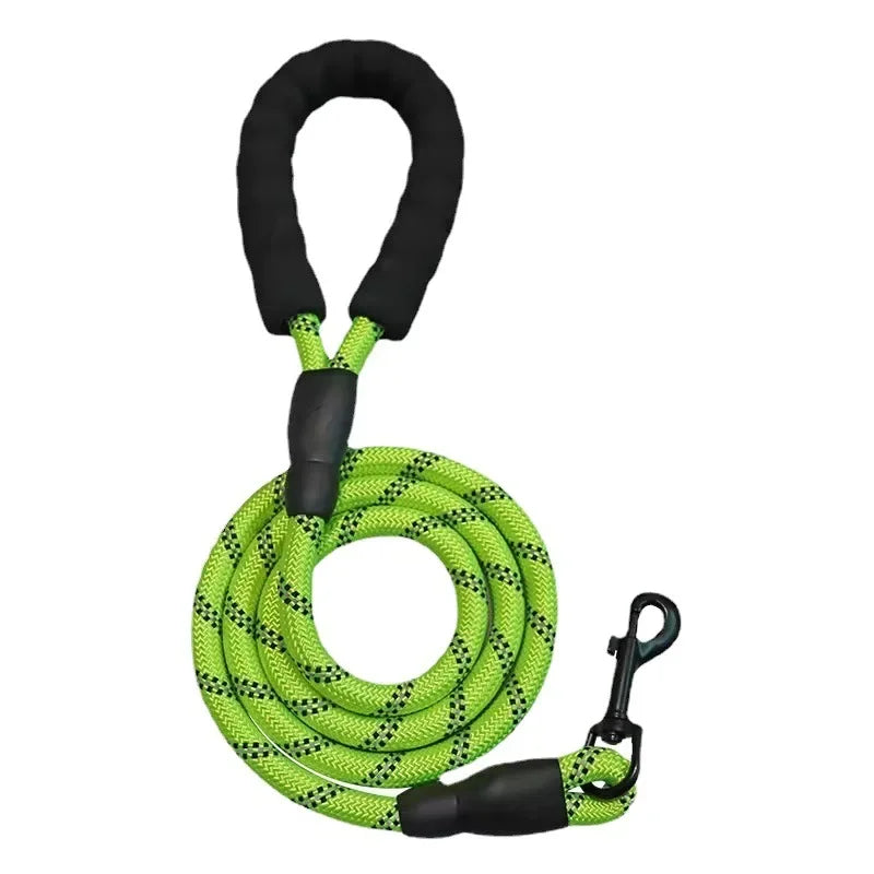 Guia Resistente para Cães – Coleira com Faixa Refletiva para Cães Pequenos, Médios e Grandes – Ideal para Puxar e Caminha