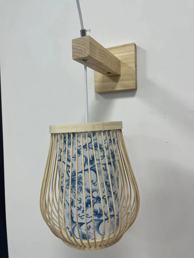 Lustre de Bambu Pendente Artesanal Natural para Sala Quarto Varanda