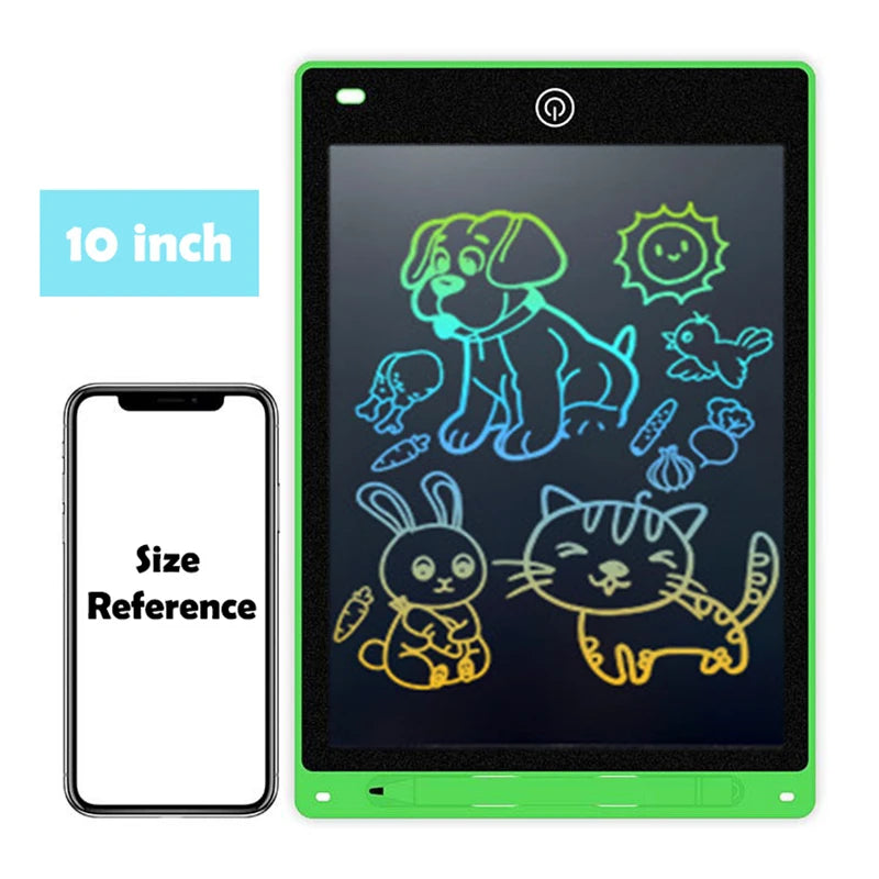 Tablette d'écriture LCD Efes 8,5" 10" 12" pour enfants – Jouet éducatif électronique pour dessiner, peindre et écrire