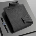 Suéter Masculino Gola Alta Slim Fit – Tricô Premium, Antibolinha, Manga Longa | Estilo Streetwear Casual