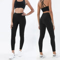 Conjunto Fitness Feminino com Legging e Top – Roupa de Academia para Ioga, Corrida e Musculação | Tecido Respirável, Cintura Alta e Suporte no Sutiã
