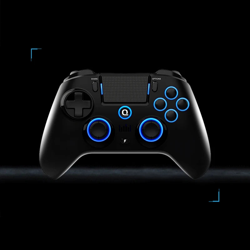 Controle Gamer QRD Spark N5 | Efeito Hall | LED RGB 9 Cores | Vibração Avançada | Compatível com PS5, PS4, PS3, PC, Android, iOS | Sem Fio