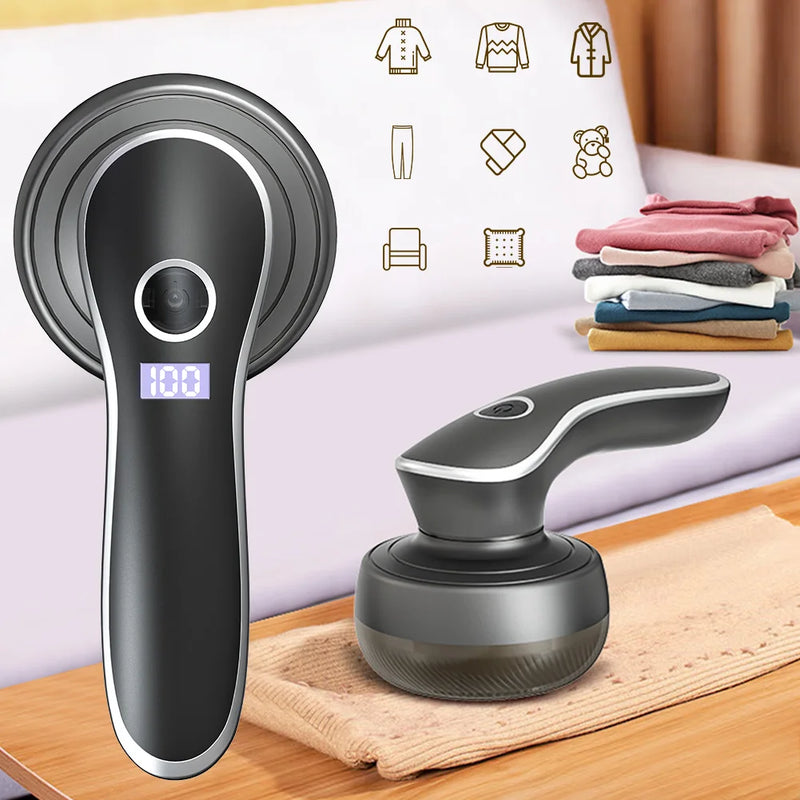 Removedor de Fiapos Digital Recarregável com Display – Portátil para Roupas