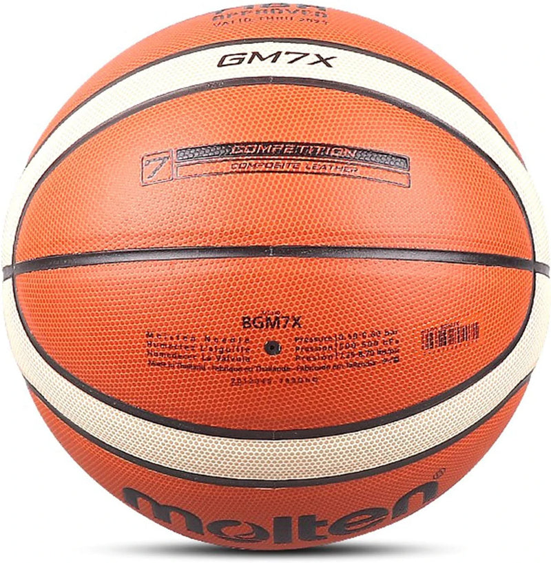Bola de Basquete Molten GM7X Oficial – Certificação FIBA, Padrão Profissional para Treinos e Competições