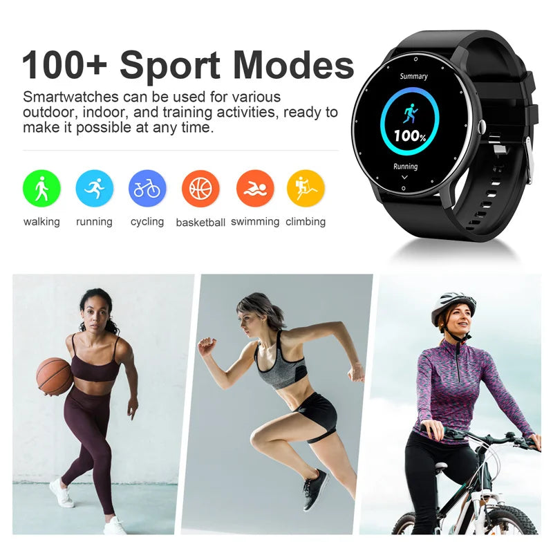 Smartwatch LIGE ZL02 (Novo Modelo) - Chamadas Bluetooth 5.2, Tela Full Touch, Fitness Tracker, IP67