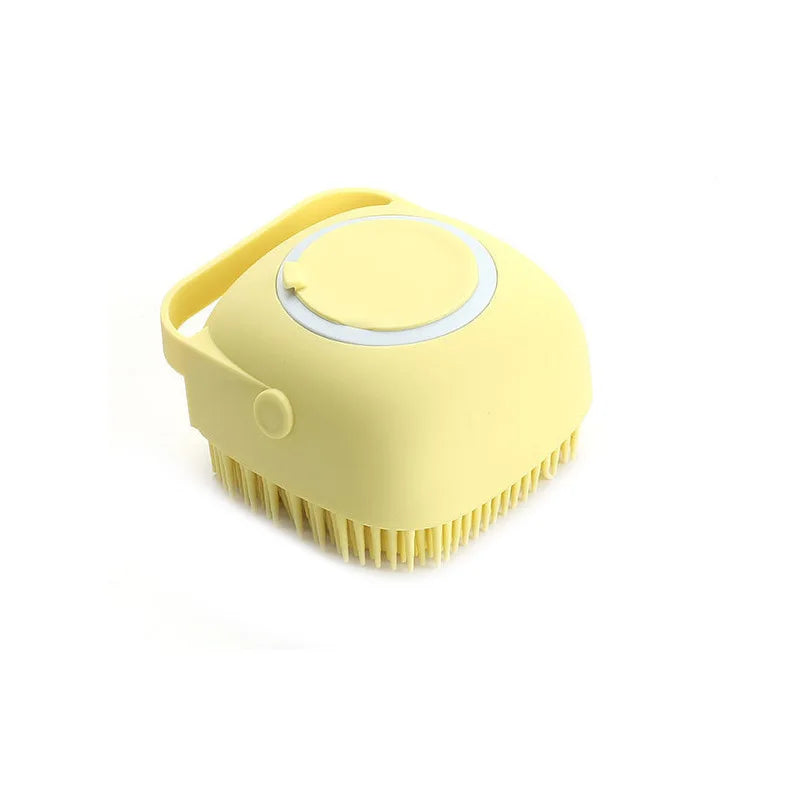Escova de Banho para Pets – Massageador de Silicone Macio para Cães e Gatos