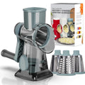 Râpe manuelle rotative 3 en 1 Lmetjma : tranchez, râpez et effilochez fromage, légumes et noix en toute simplicité.