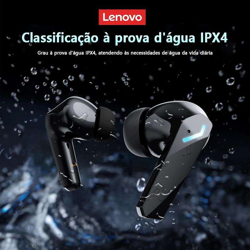 Fone Gamer Lenovo GM2 Pro Max | Bluetooth 5.4 | LED Display | À Prova D’Água | Cancelamento de Ruído | Baixa Latência