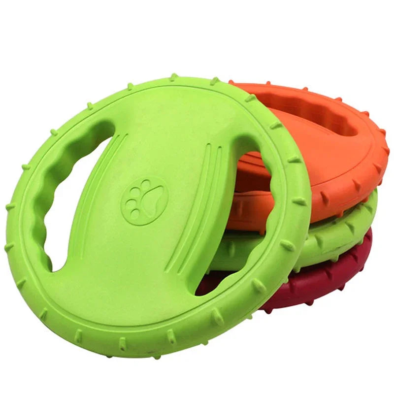 Disque volant pour animaux de compagnie EVA, anneau de traction pour dressage de chien, jouet flottant résistant aux morsures, jeu interactif de sports de plein air pour chien, frisbee