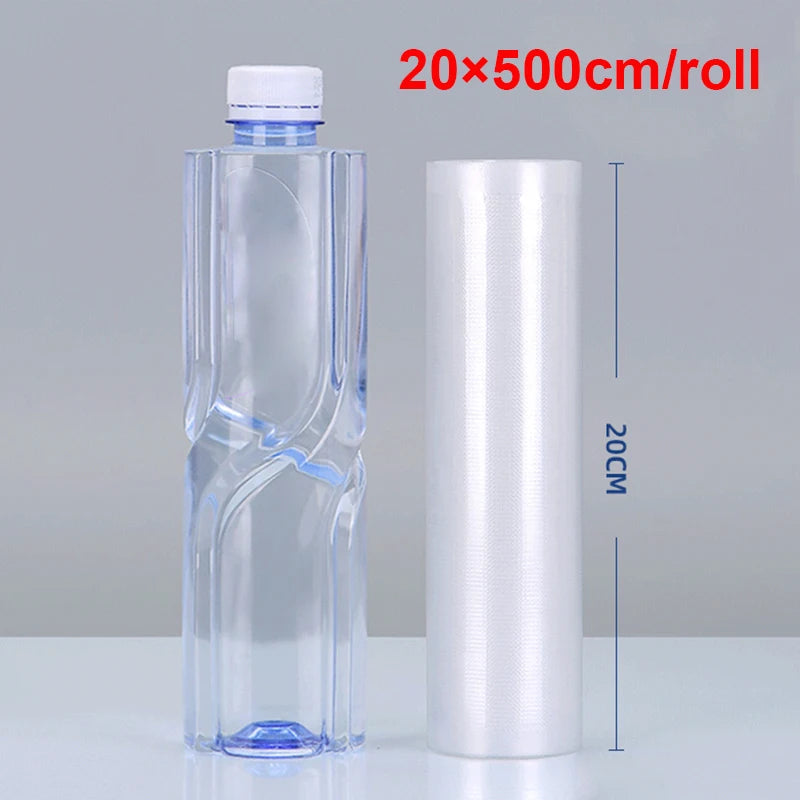 Kit 5 Rolos Sacos para Embalagem a Vácuo 500cm – Alimentos, Freezer, Sous-Vide