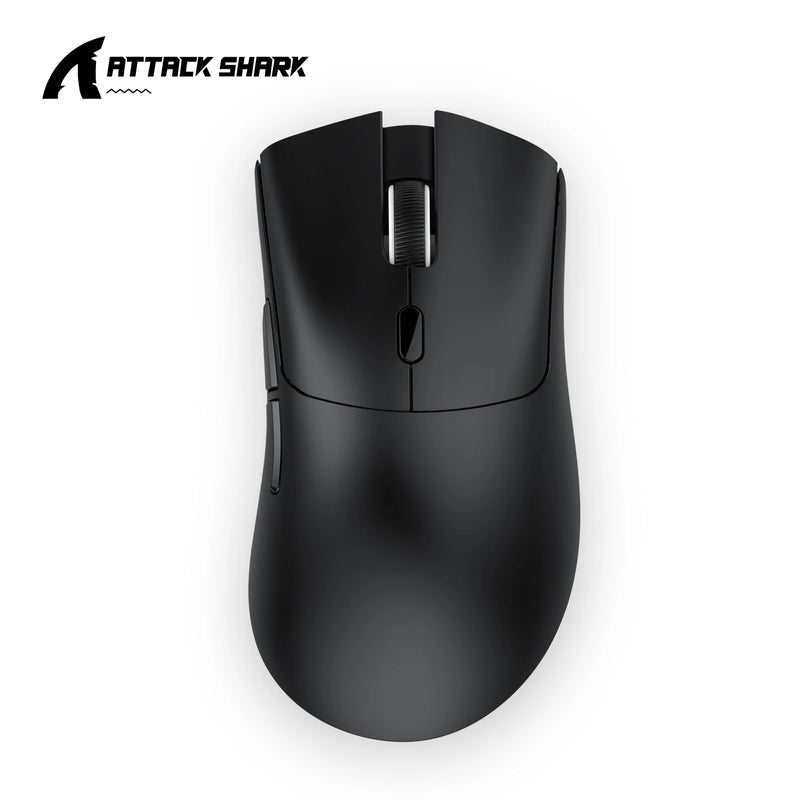 Attack Shark R1 – Mouse Gamer Profissional 18000 DPI, Sensor PAW3311, 1000Hz, Conexão Bluetooth/2.4G/USB, Macros Avançados