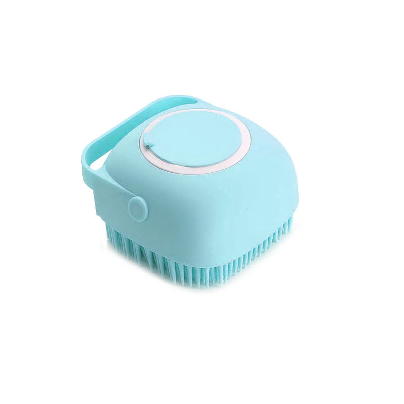 Escova de Banho para Pets – Massageador de Silicone Macio para Cães e Gatos