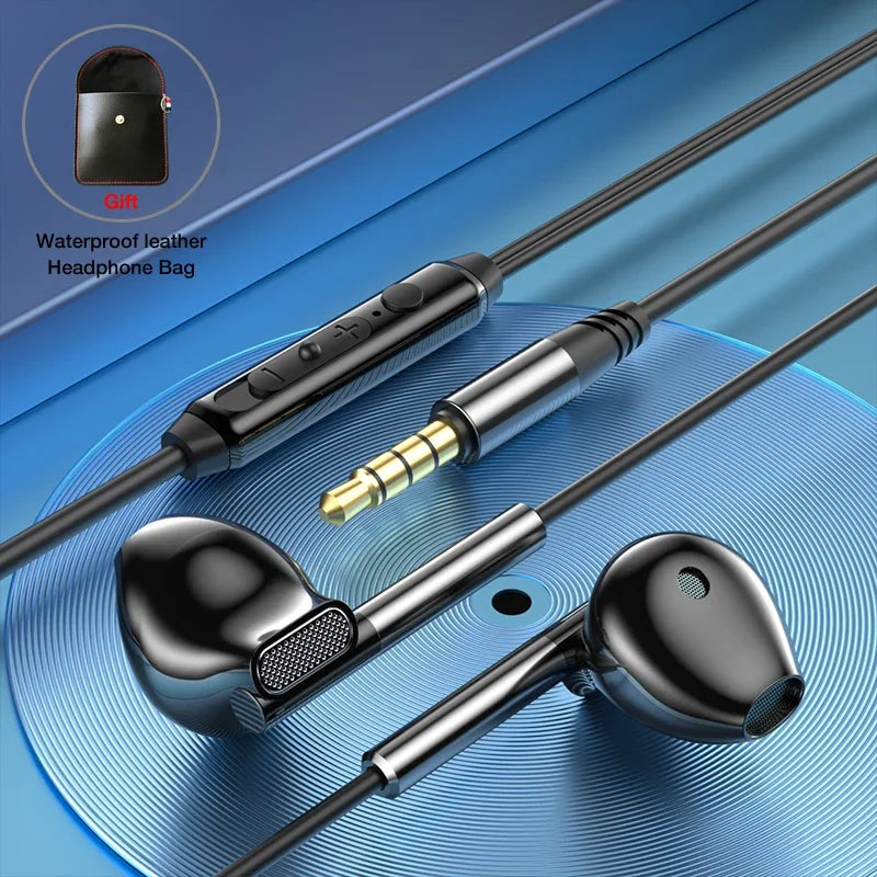 Fone Eardeco com Fio | Tipo-C ou 3.5mm | Microfone | Grave Potente | Hi-Fi Estéreo | Cancelamento de Ruído | Para Android, PC e Mais
