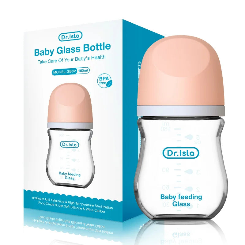 Biberon en verre anti-colique pour nouveau-nés – 90 ml ou 160 ml | Sans BPA