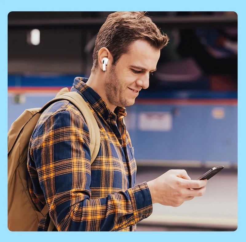 Fone Bluetooth Original AR Pro | Bluetooth 5.3 | Estilo AirPods | Para iPhone, Xiaomi, Android | Ideal para Música e Jogos