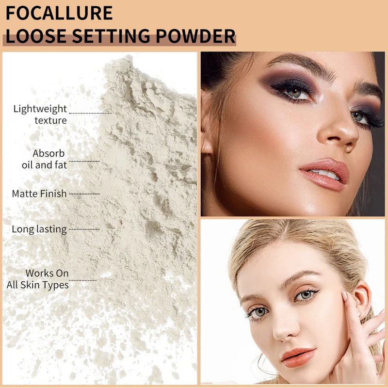 Poudre Libre Banane – Effet Illuminateur, Mat et Longue Tenue | Contrôle du sébum, texture légère, fini parfait pour tous les types de peau