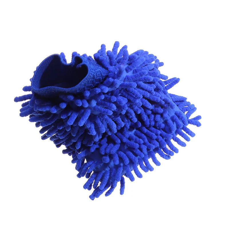 Double-Sided Chenille Car Wash Glove | Soft and Thick Plush | Car Cleaning Accessory