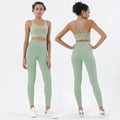 Conjunto Fitness Feminino com Legging e Top – Roupa de Academia para Ioga, Corrida e Musculação | Tecido Respirável, Cintura Alta e Suporte no Sutiã