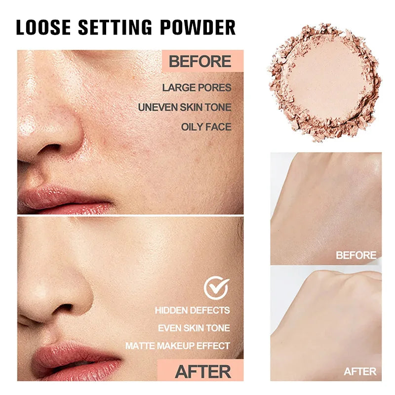 Poudre Libre Banane – Effet Illuminateur, Mat et Longue Tenue | Contrôle du sébum, texture légère, fini parfait pour tous les types de peau