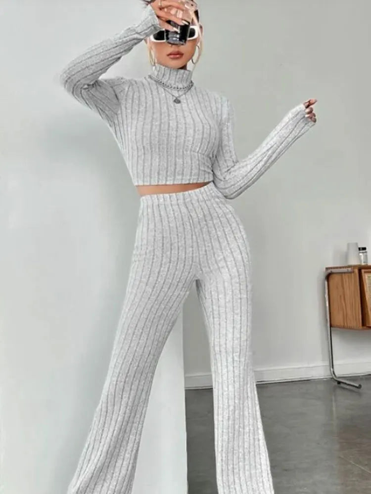 Ensemble slim basique pour femme en polyester à élasticité moyenne – À utiliser en toutes saisons