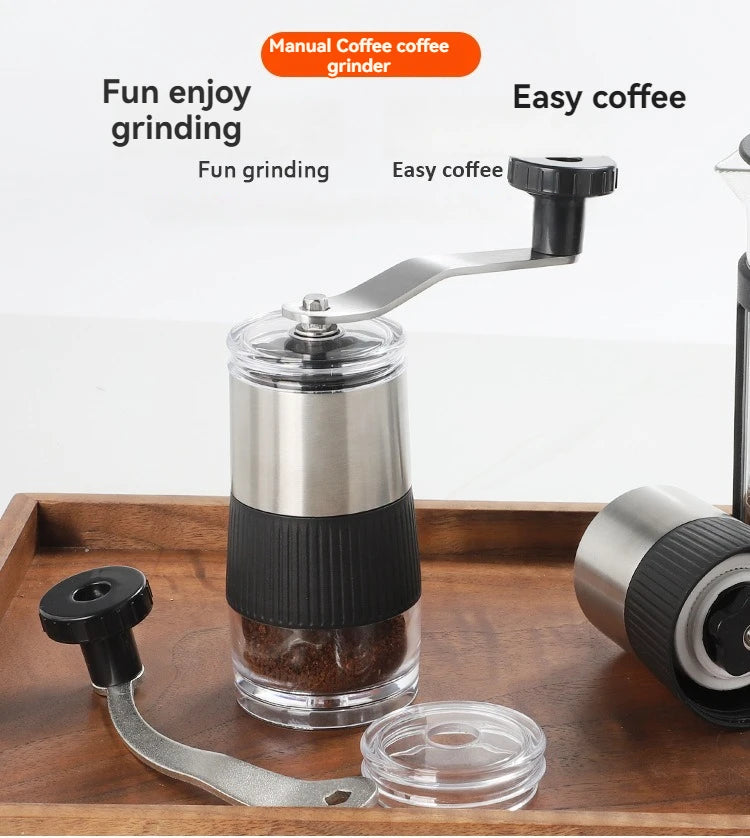 Moedor de Café Manual Portátil em Aço Inox com Lâmina de Cerâmica – Ajuste de Moagem