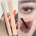 Matte Mascara with Silk Fibers – Long, Curled, Natural Lashes | Precision Brush, Quick Dry, Waterproof, Black &amp; Brown