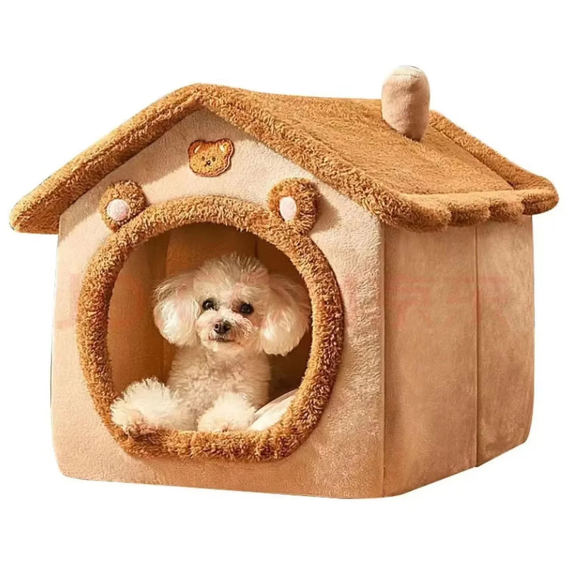 Cama Quentinha para Cães e Gatos – Lavável, Almofada Removível, Uso Interno – Para Todas as Estações – Ideal para Pets Pequenos e Médios