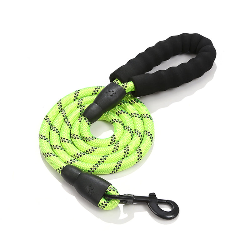 Guia Resistente para Cães – Coleira com Faixa Refletiva para Cães Pequenos, Médios e Grandes – Ideal para Puxar e Caminha