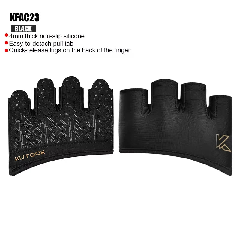 Gants de sport unisexes Kutook – 4 doigts, antidérapants, respirants, absorbant les chocs