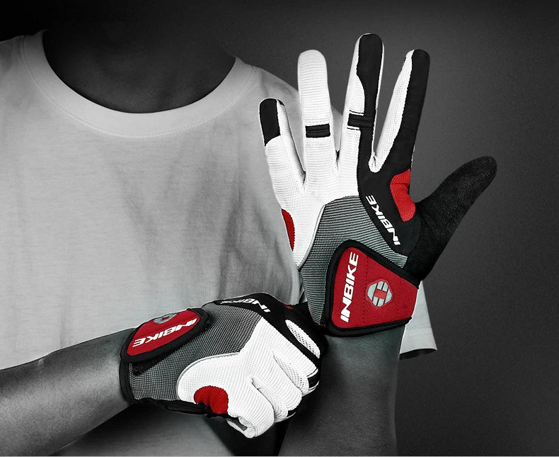 Gants de cyclisme IF239 avec coussinet en gel de 5 mm – Microfibre antidérapante, tissu respirant et fermeture réglable | VTT, Vitesse et Urbain