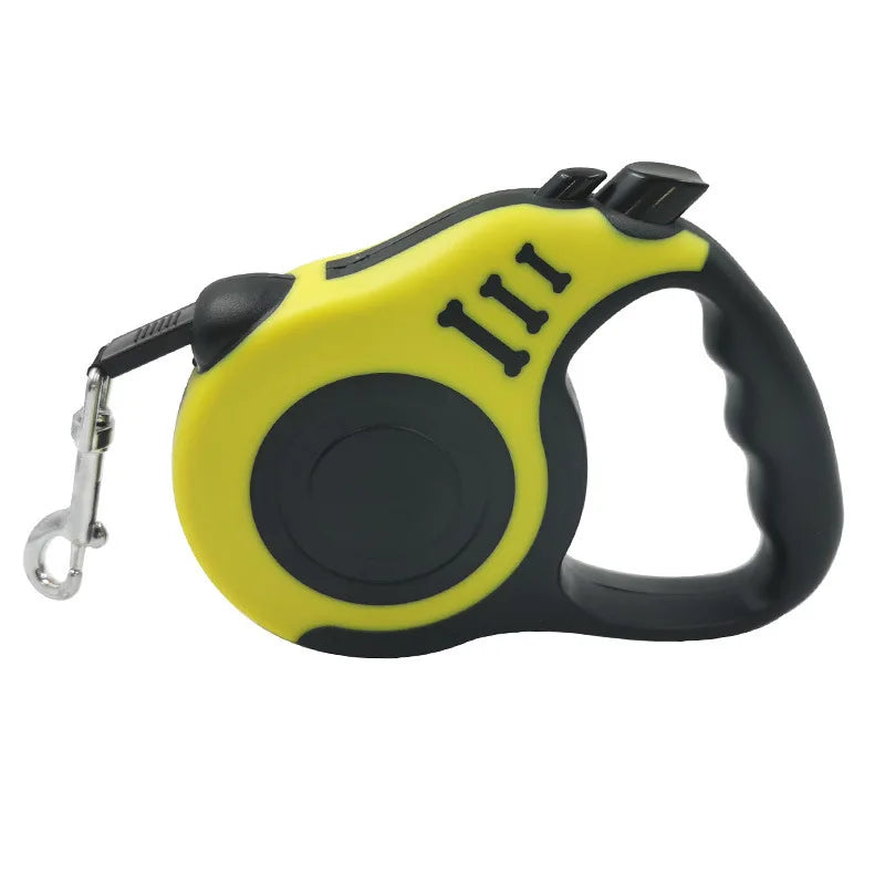 Guia Retrátil para Cães – 3 ou 5 Metros – Flexível e Automática