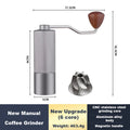 Moedor de Café Manual Portátil em Aço Inox – Ajuste de Moagem e Alta Durabilidade